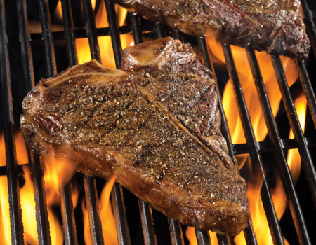 Grilling Steak Tips