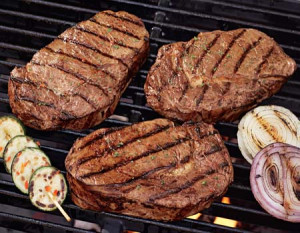 Ribeyes on Grill