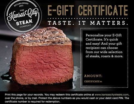 E-Gift Certificate