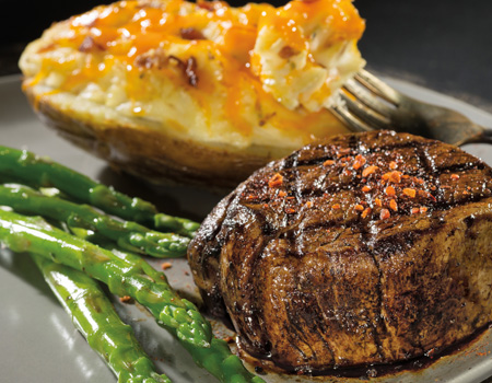 Valentine's Day Filet Mignon and Baked Potato