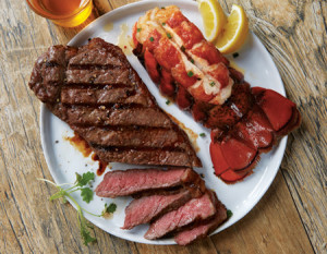 Strip Steak and Lobster Surf & Turf