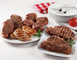 Tbones, Filet Mignon, Kansas City Strip Steaks and Chicken Breasts